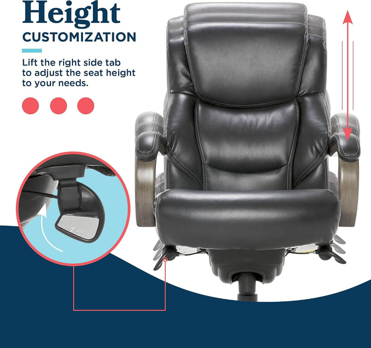 La-Z-Boy Big and Tall Executive Office Chair Lumbar Support, Leather Chair