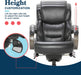 La-Z-Boy Big and Tall Executive Office Chair Lumbar Support, Leather Chair