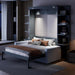 Murphy Bed Queen Size Grey Upholstery Sofa