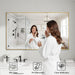 Gold Mirrors for Wall, 30X55 Inch Bathroom Mirror, Rectangular Wall Mirror for Living Room Bedroom Bathroom, Hangs Horizontally or Vertically