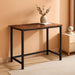 Bar Table, Rectangular Pub Table, 47.2” Counter Height Bar Table, Industrial Bar Height Table, Dining Table for Kitchen, Living Room, Easy to Assemble, Rustic Brown BF50BT01