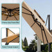 11×11 FT Double-Top Cantilever Patio Umbrella, Beige