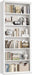 Bookcase and Bookshelves, 28" W Tall Bookshelf, White | Elegant Design, 6 Tiers Spacious Book Storage, Freestanding Book Organizer, Display Library Shelf