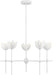 Bisque White LED Crystal Clear Chandelier FixturePro
