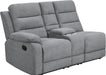 David 3-Piece Motion Sectional Sofa in Smoke