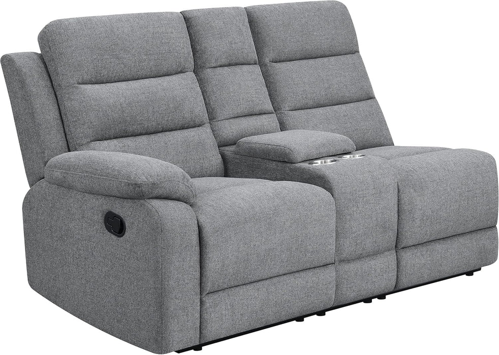 David 3-Piece Motion Sectional Sofa in Smoke