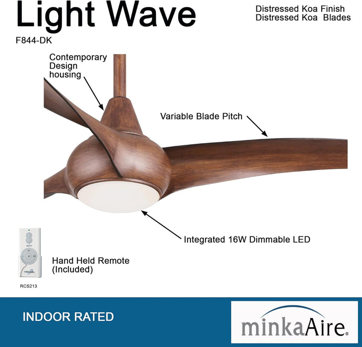 Minka Aire Contemporary Led Ceiling Fan With Remote
