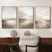 Neutral Abstract Landscape Canvas Art 24x36 Inches