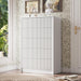 31.5" Wide Modern Curved 5 Drawer Dresser，White