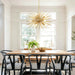 24Inch Golden Gleaming SputnikChandelier With Nine Lights