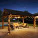 12' X 16' Outdoor Wood Gazebo, Permanent Cedar Wooden Pavilion with Galvanized Steel Hardtop Gable Roof, Heavy Duty Patio Gazebo for Garden, Backyard, Deck, Lawn and Outdoor Living Space