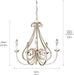 Dover Five Light Chandelier Brushed Nickel TwentyFourInch