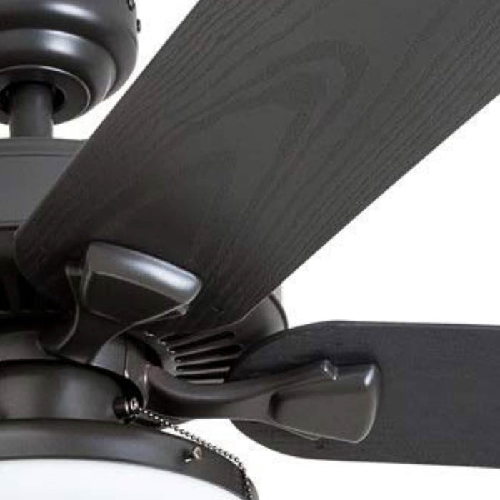 Ceiling Fans Belmar 52 Inch Ceiling Fan with Light, Indoor/Outdoor Ceiling Fan with Pull Chain, LED Tri-Mount 5 Blade Design, ETL Damp Rated, Bronze (50512-01)