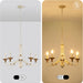 27Inch French Country Chandelier 5 Light AntiqueWhite