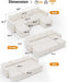 105Inch UShaped SectionalSofa With Pullout Bed Beige