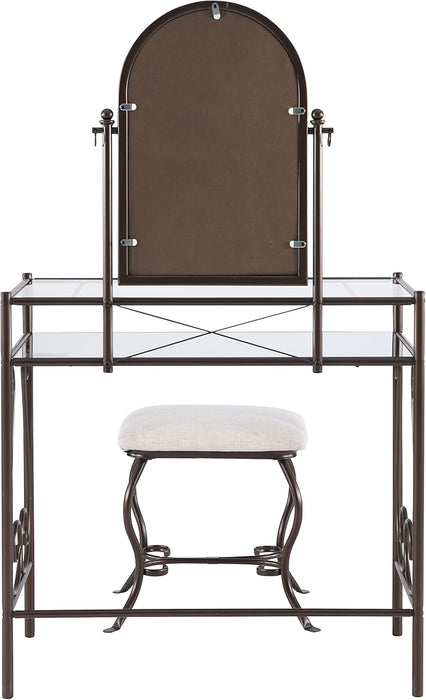 Clarisse Metal Vanity Set (58950MTL-01-KD-U)