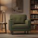 Sage Green Upholstered Contemporary Armchair 38 Inch