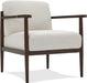 Beige Upholstered Mid Century Accent Armchair 27.1in