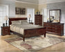 Signature Design by Ashley Alisdair Traditional Queen Sleigh Bed, Foundation or Box Spring Needed, Dark Brown