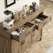 48 Inch Sideboard Buffet Cabinet with Storage, Washed Grey