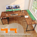 SixtyThreeInch LShaped Desk USBPort Ergonomic Workspace