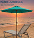 10FT Patio Umbrella, Outdoor Umbrella with Push Button Tilt and Crank, 8 Sturdy Ribs, UV Protection & Waterproof Market Umbrella for Pool, Backyard, Beach,Deck