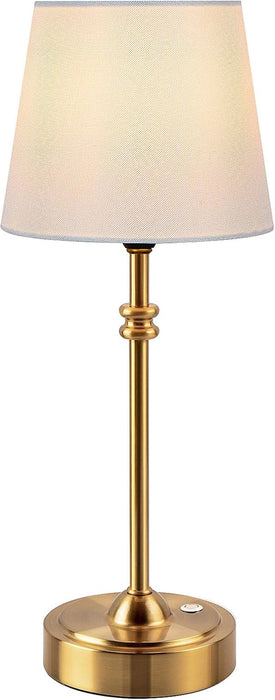 Cordless Table Lamp 4000mAh Stepless Dimmable Gold