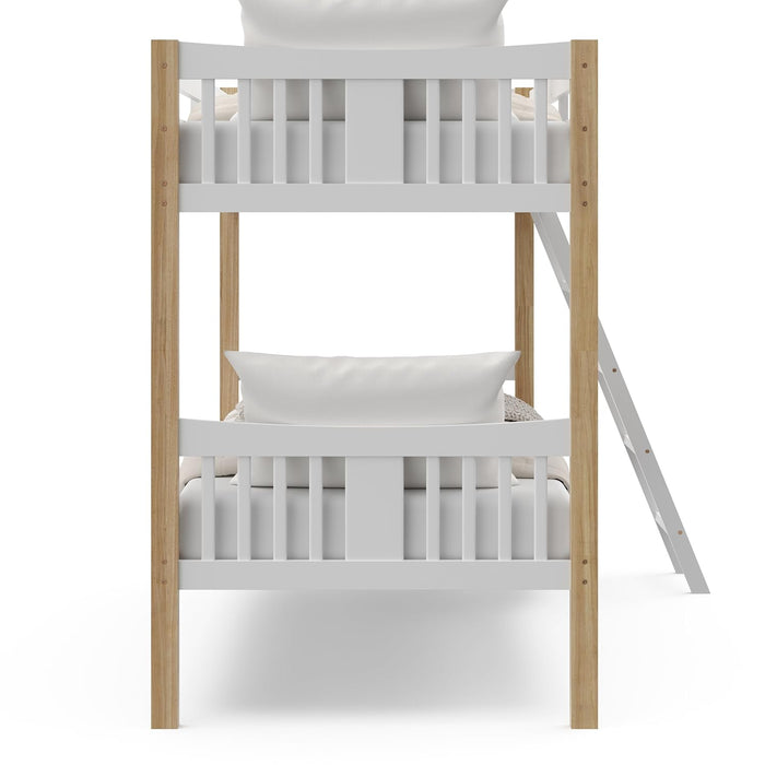 TwinOverTwin Bunk Bed White Finish Greenguard GoldCertified