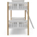 TwinOverTwin Bunk Bed White Finish Greenguard GoldCertified