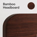 Nectar Bamboo Platform Bed Frame - Full - Walnut - Floating Center Support Legs - 12” Height - Easy Tool Free Set up - Contemporary and Durable - Sturdy Wooden Support Slats - Holds up to 800 Pounds