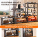 5-Tier Metal Bookshelf,Heavy Duty Bookcase with Adjustable Shelves for Office,Library,Living Room,Black