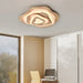 Nordic Irregular Flush Mount Solid Wooden Ceiling Light for Living Room