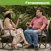 Folding Patio Chair - Ergonomic Design for Back Pain Relief