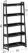Industrial Bookshelf 5-Tier 31.5 in Wide, Bookcase Ladder Shelf, Storage Shelves Rack Shelf Unit, Accent Furniture Metal Frame, Home Office Furniture for Bathroom, Living Room