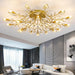 Crystal Luster Ceiling Light Chandelier Semi Flush