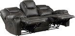 Recife 2-Piece Reclining Living Room Sofa Set, Chocolate