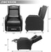 Gaming Recliner Chair for Adults 400Lbs Racing Style Sofa Big and Tall PU Leather Recliner Seating Modern Ergonomic Lounge Recliner Chair Comfortable Home Movie Theater for Living Room