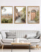Framed Wall Art 16x24 Florence Tuscan Cityscape Set