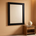 Rectangular Wall Mirror 12x16 Premium Obsidian Frame