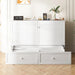 White Queen Murphy Bed With SpaceSaving USBChargingPorts