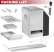 Gravity Smoker Side Firebox Retrofit Kit for Char Griller Fire Box Charcoal Barrel Grill Part for Master Forge Chargriller Offset Wood Pellet Smoker Hopper Outdoor Camping Grilling Cooking Accessories