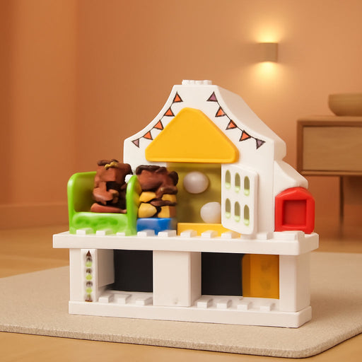 DUPLO Town Modular Playhouse 10929 Dollhouse with Furniture and a Family, Great Educational Toy for Toddlers (130 Pieces), Multicolor