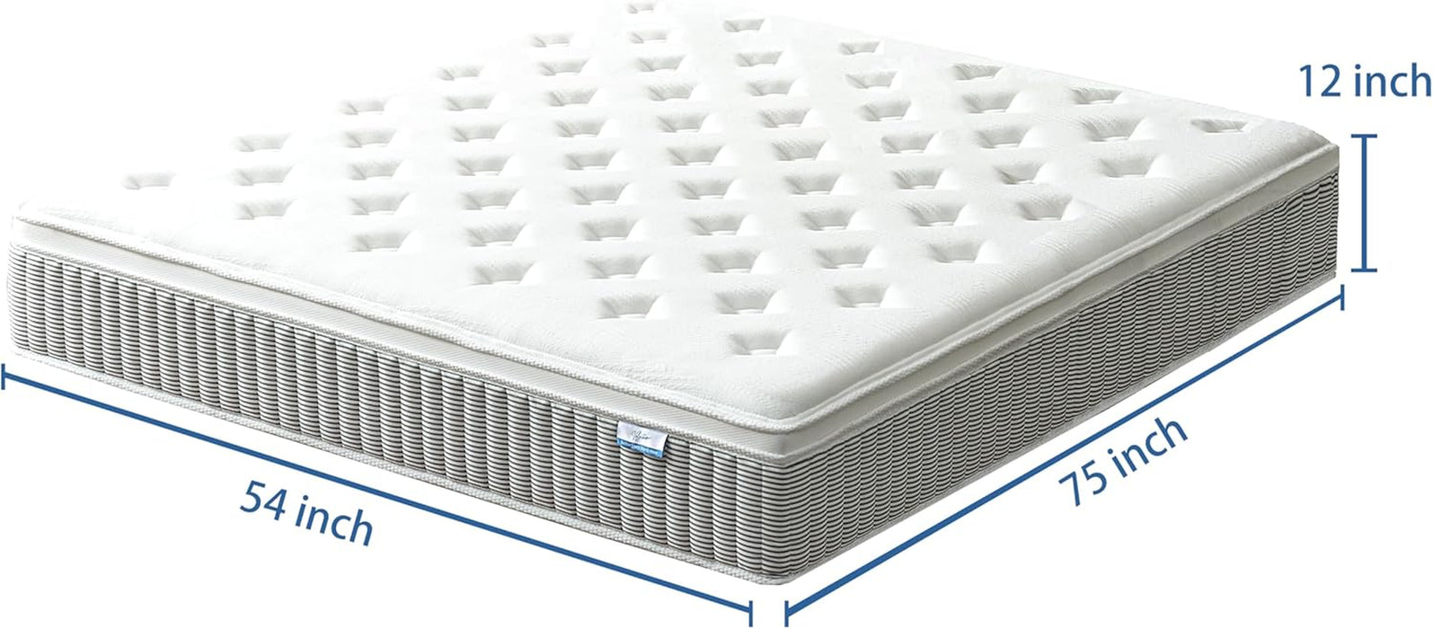 Full Size 12 Inch PremiumMemoryFoam Hybrid Mattress