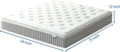 Full Size 12 Inch PremiumMemoryFoam Hybrid Mattress