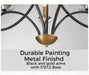 Black Brass Five Light Chandelier CeilingMount Fixture