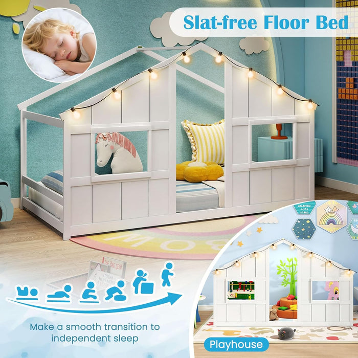 Montessori Twin House Bed With Ambient Illumination