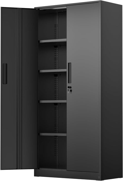 72 Inches HeavyDuty Metal Storage Lockable Cabinet