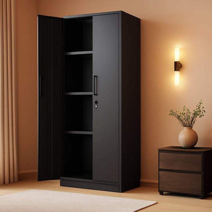 72 Inches HeavyDuty Metal Storage Lockable Cabinet