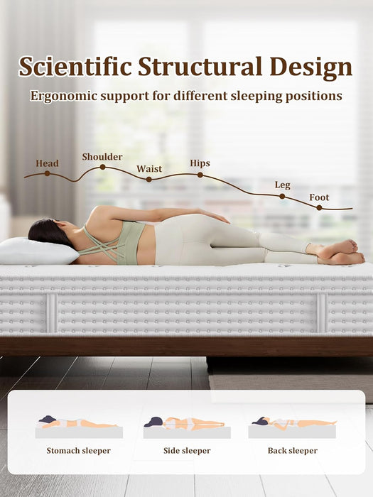 King Hybrid Mattress SuperPremium Cooling Memory Foam