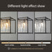 Black Rectangle Crystal Chandelier 51 Inches Industrial